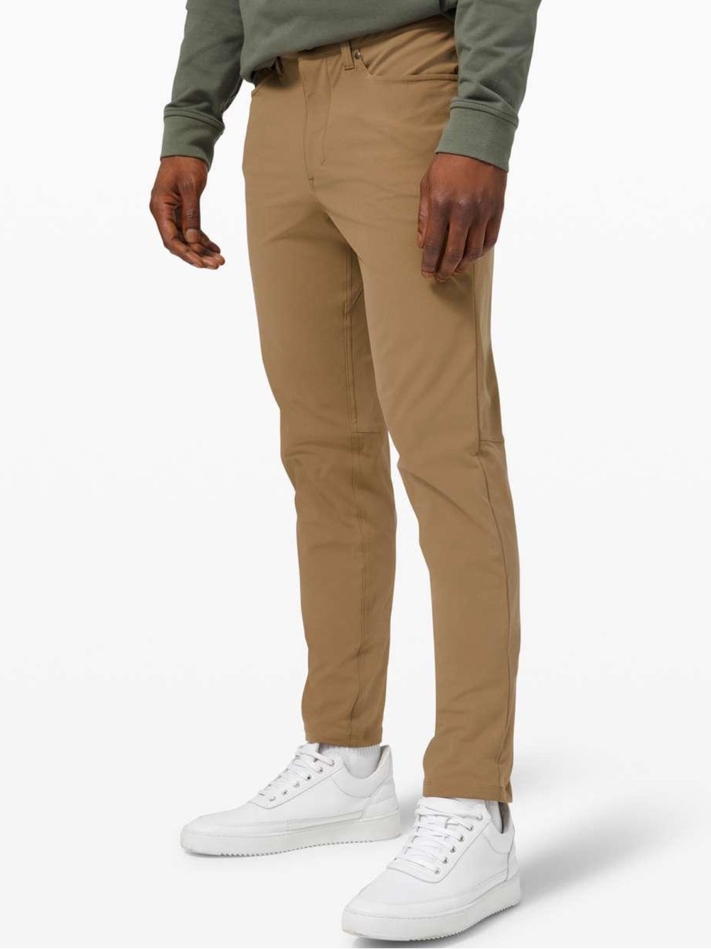 LULULEMON ABC Pant Men's Slim Fit Stretch Pants in Tan 31 Waist 30 Legnth